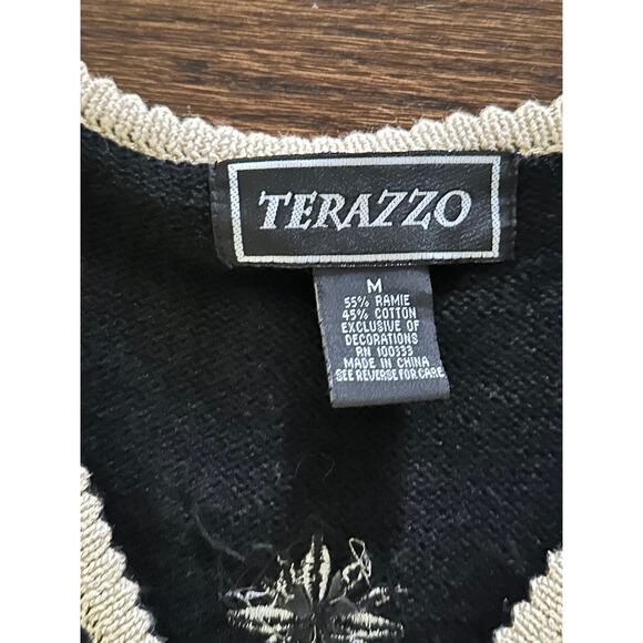 Vintage Snowflake Sweater Zip Vest Fall Winter Christmas Party Festive Beaded - Picture 8 of 12